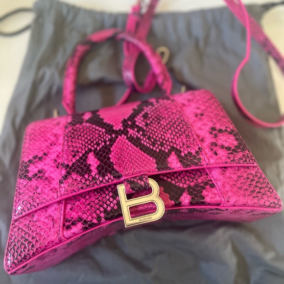 Balenciaga Handbags - Balenciaga Hourglass Bag Bright Pink